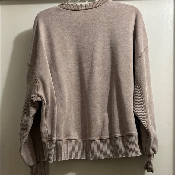 Zenana Outfitters Taupe Sweatshirt - Picture 7 of 7